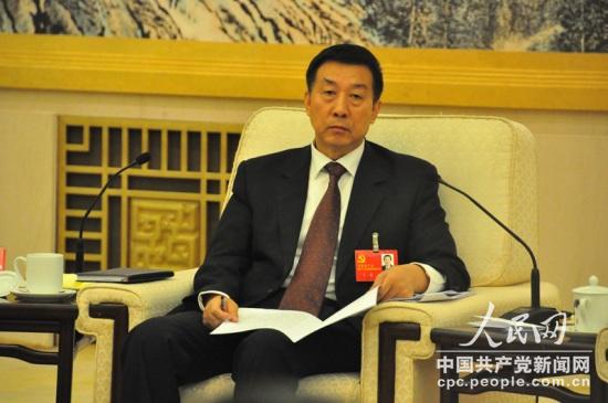 十八大代表、國資委主任王勇。人民網(wǎng)記者 曹華攝